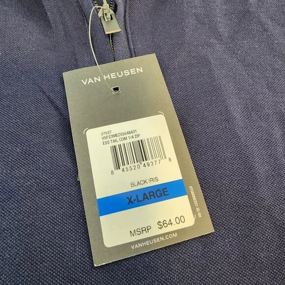 Van Heusen Men's Shirt - Long Sleeve - Black Size XL - NWT - Picture 4 of 5